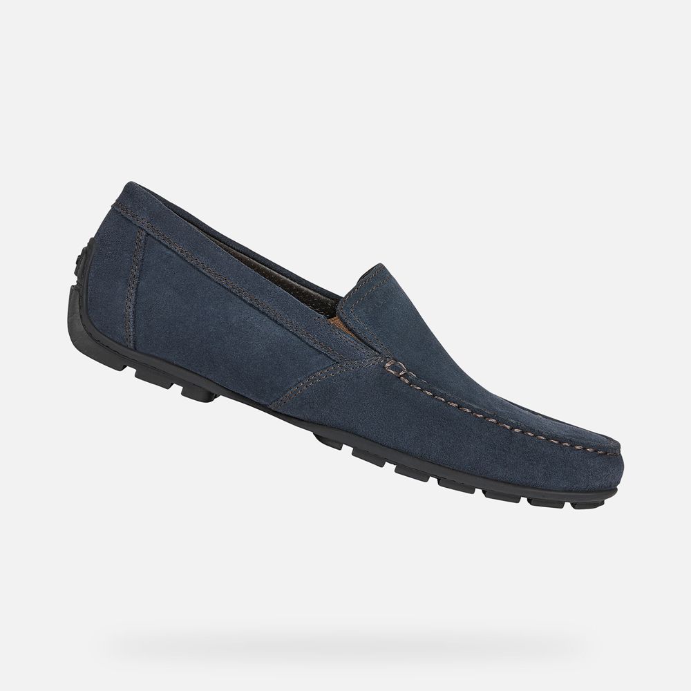 Mocassins Geox Homem Azuis Escuro - Moner - CDEQR2704